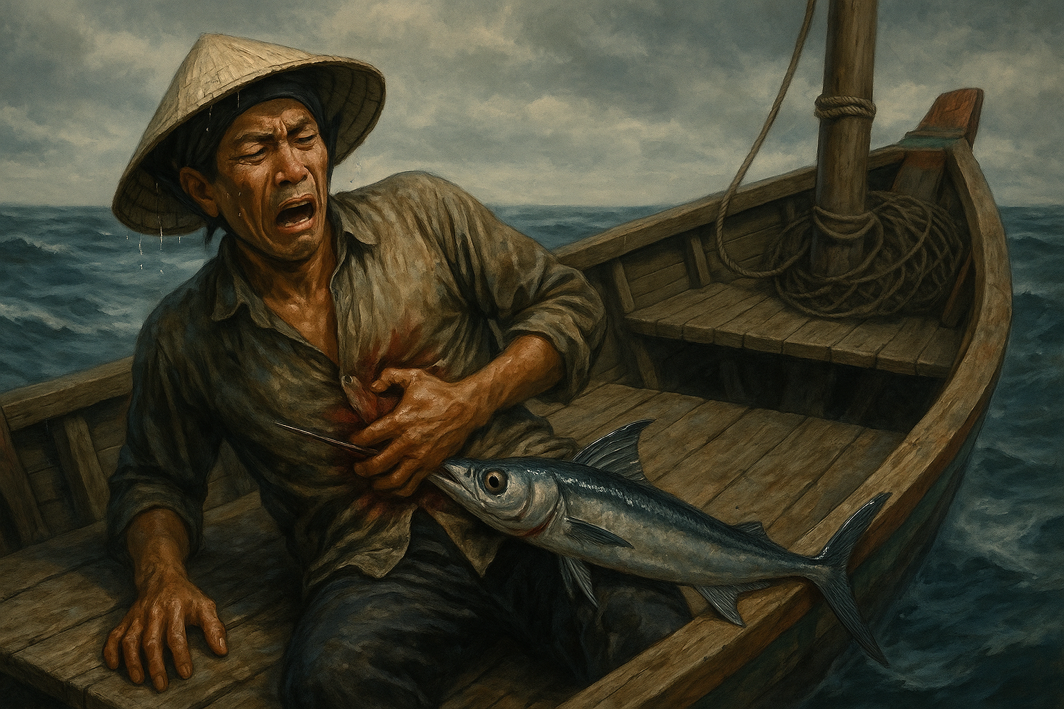 Ngư dân bị cá kìm tấn công gây thương tích nghiêm trọng tại Khánh Hòa