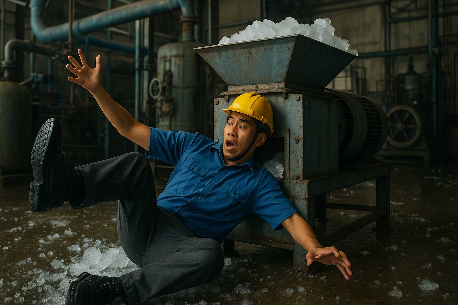 Một công nhân tử vong do trượt chân vào máy xay nước đá tại Sóc Trăng