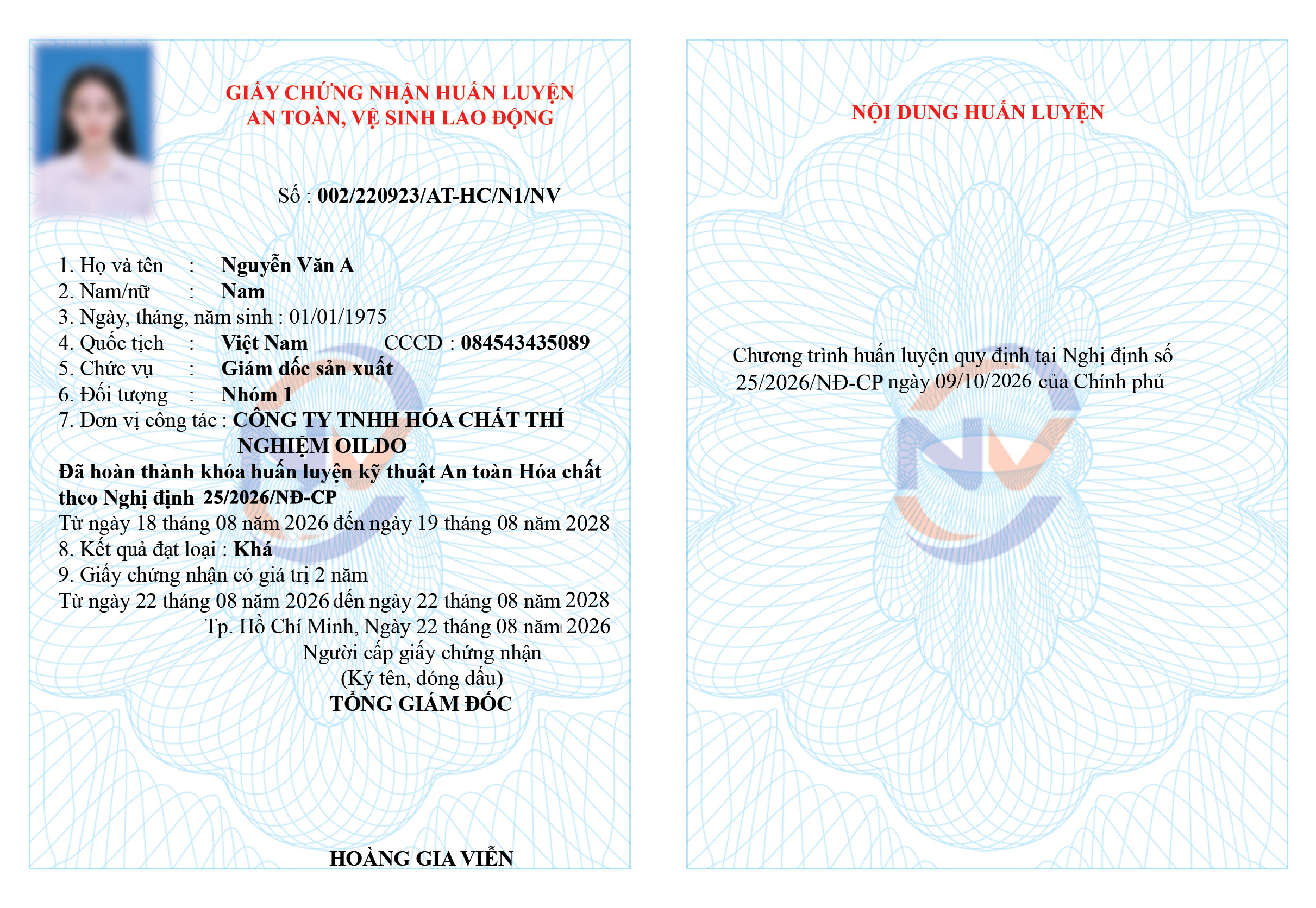 Huấn luyện an toàn lao động ngành hóa chất theo Nghị định 25/2026/NĐ-CP